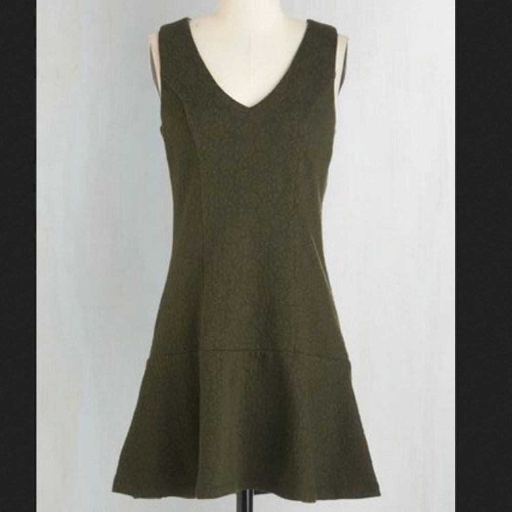 Dark green ModCloth dress XS